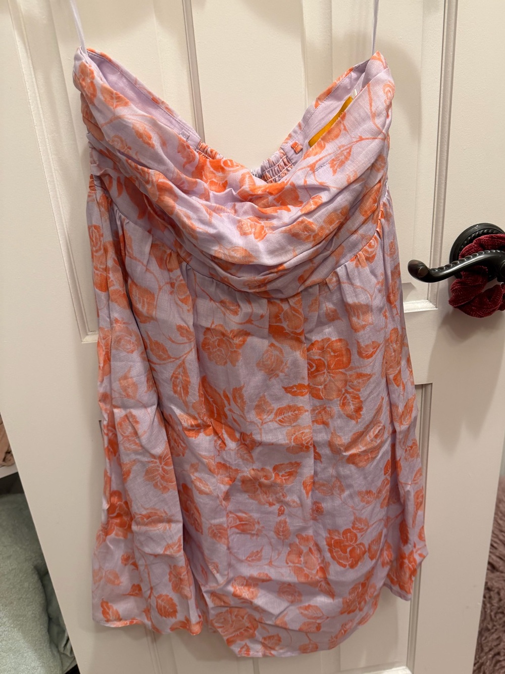 Lavender and Orange Floral dress